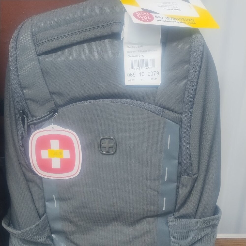 Swiss Gear laptop backpack grey multi functional